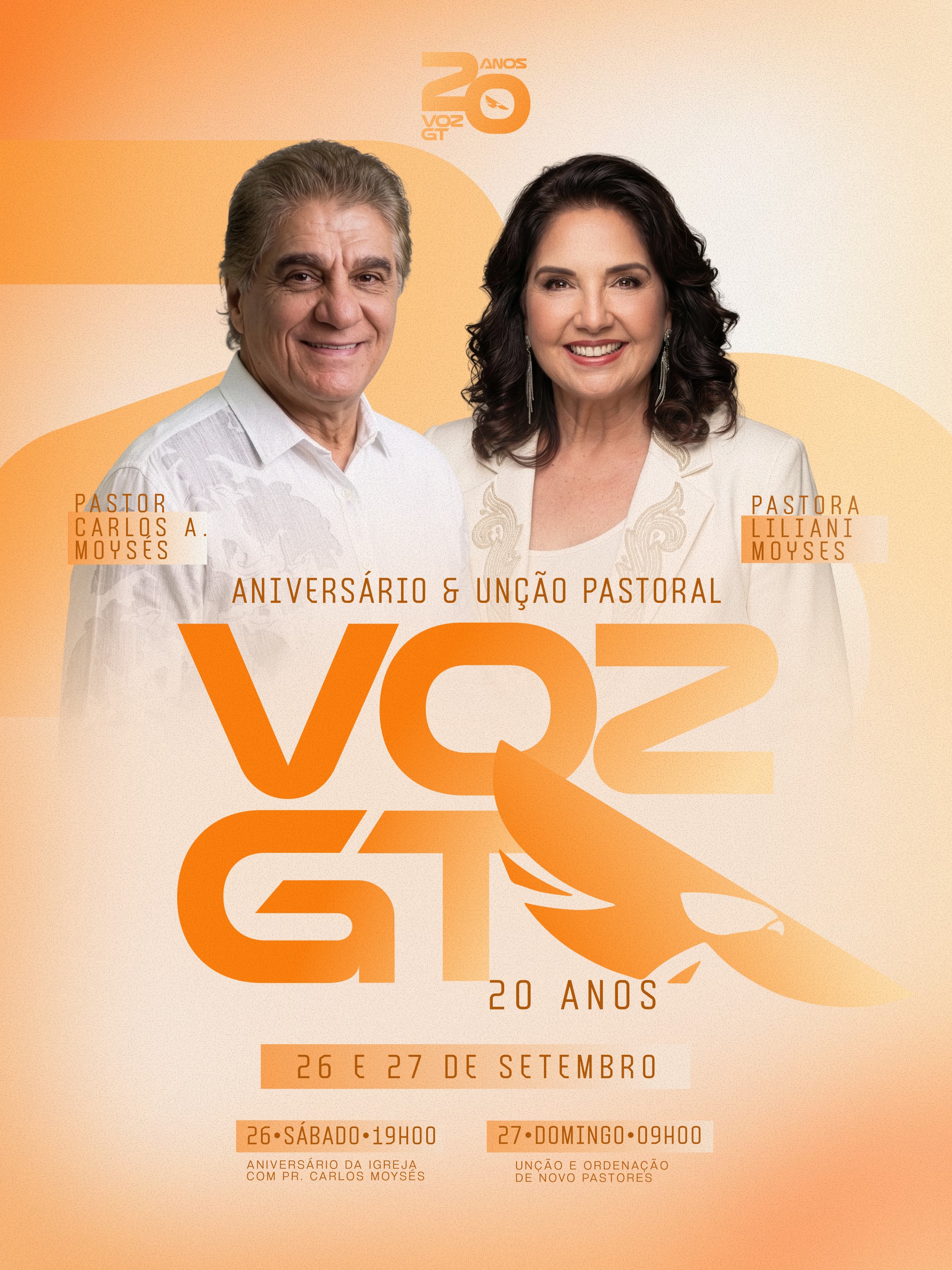 Flyer Aniversário Voz 20 Anos
